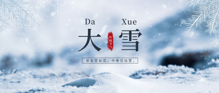 大雪 ▎雪落冬藏，將美好醞釀~
